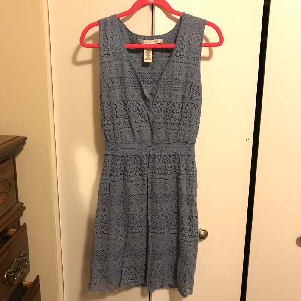 Periwinkle blue lace Max Studio dress
